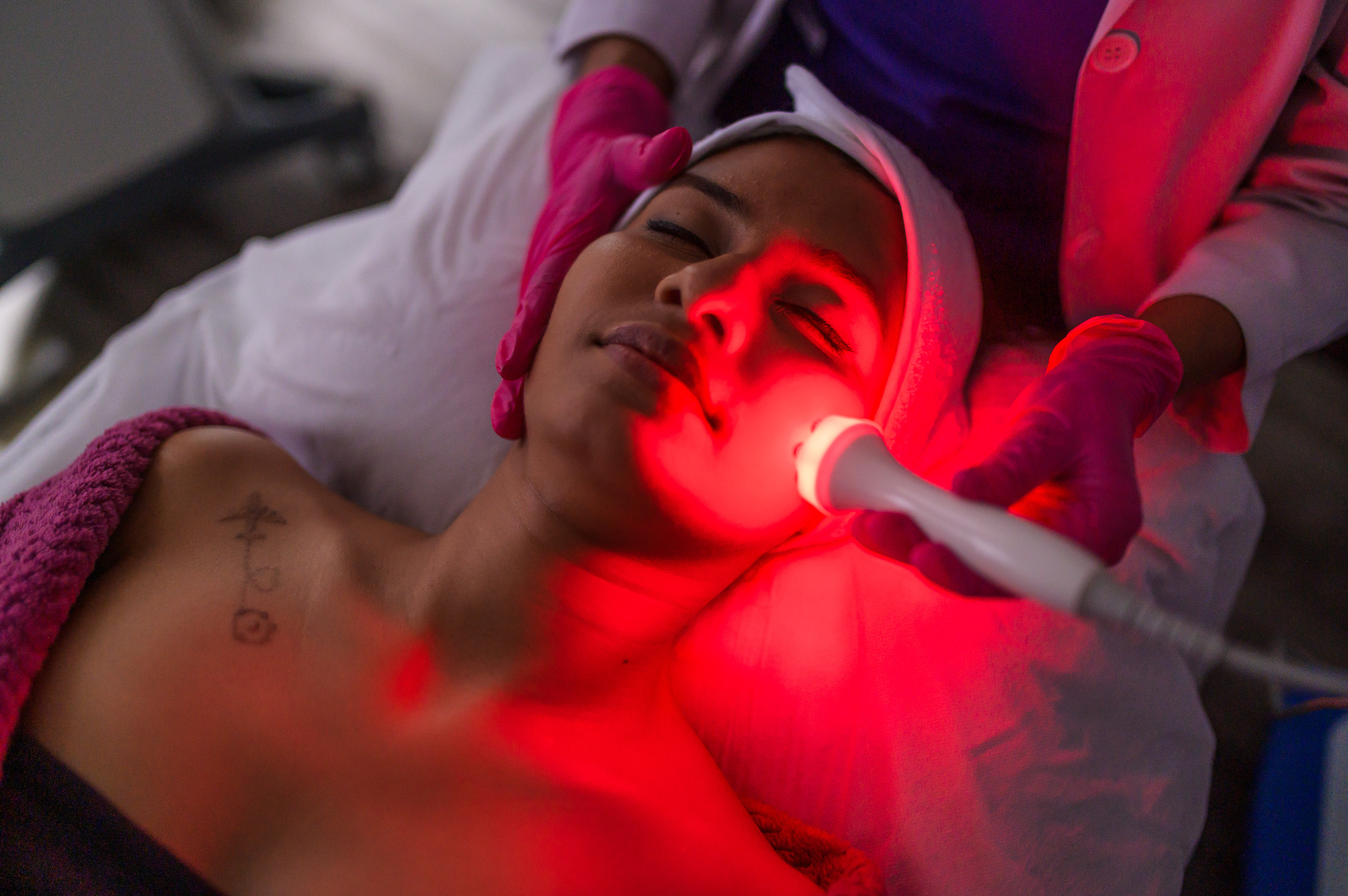 Medical certificates on clinic wall