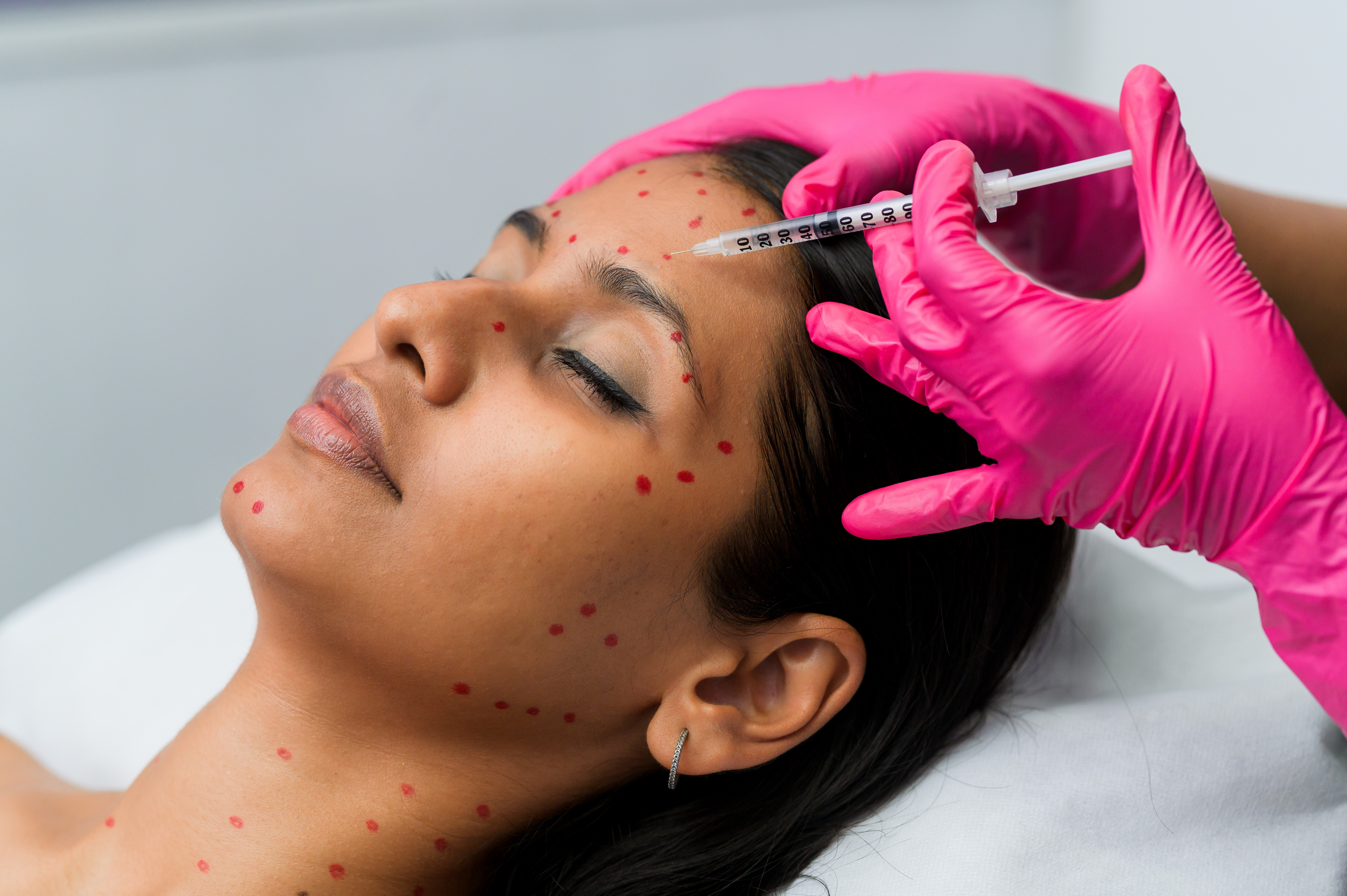 Medical certificates on clinic wall