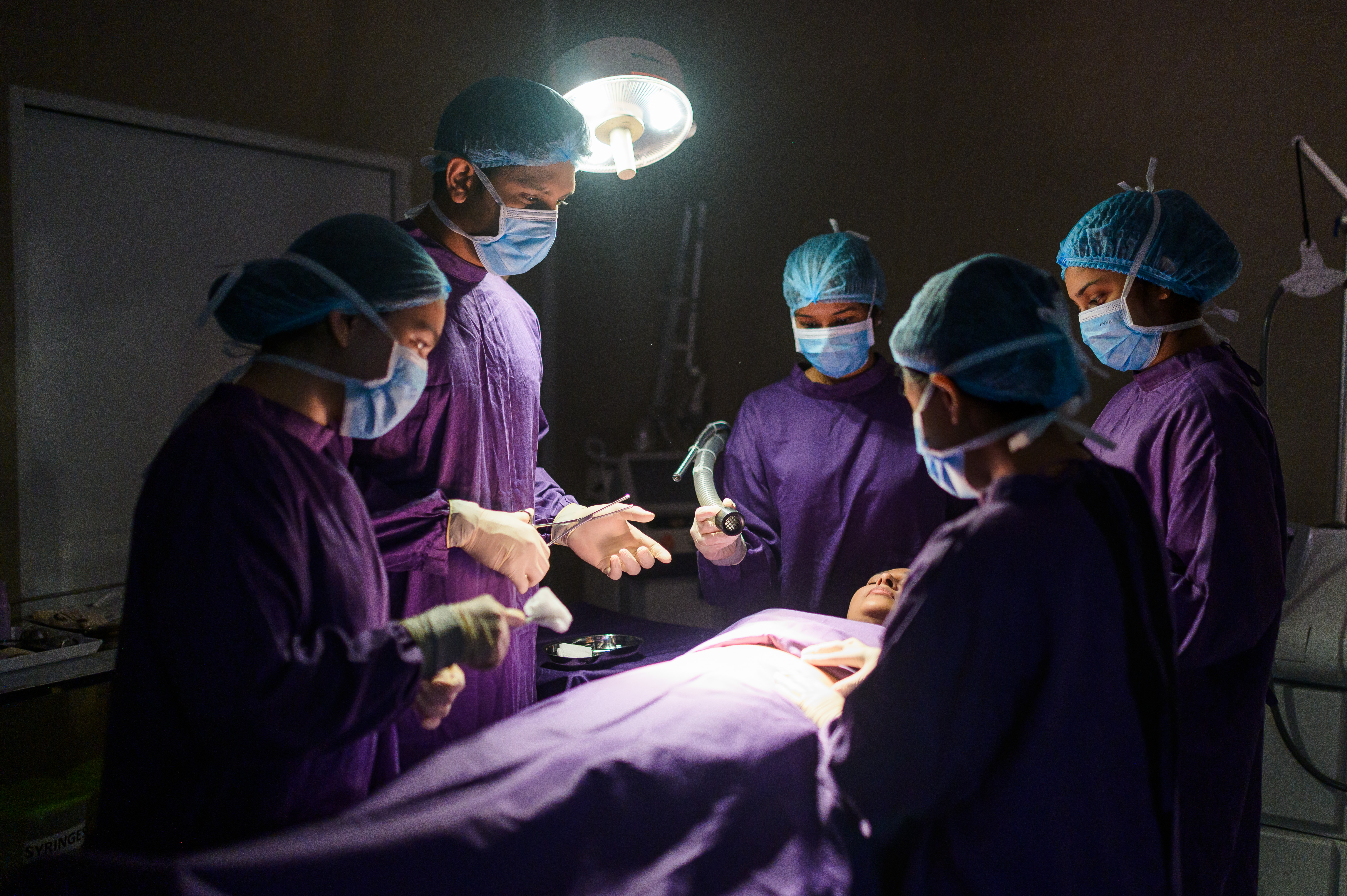 Laser equipment setup